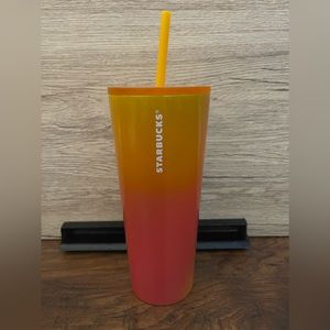 Starbucks 2022 Stainless Steel Lemon Prism Venti 24 oz Tumbler